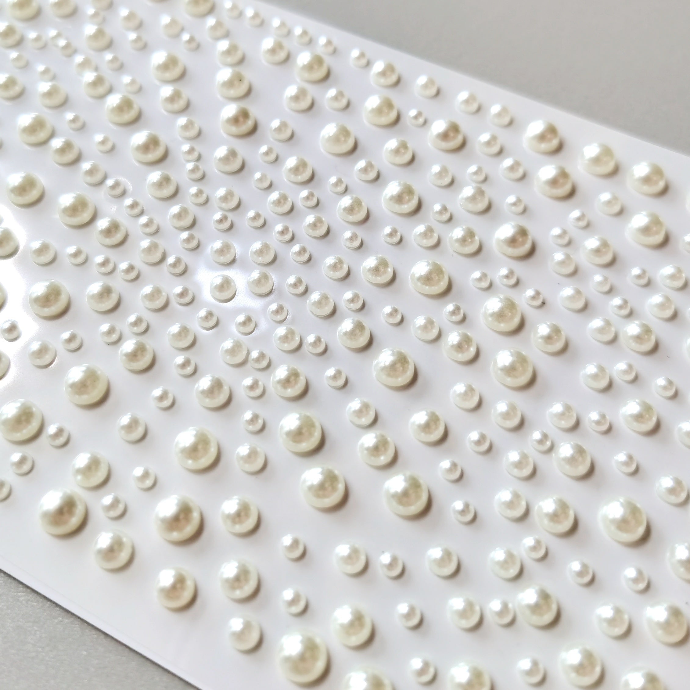 Flat Back Pearl Stickers Self Adhesive for Beauty Makeup Nail Art Phone DIY