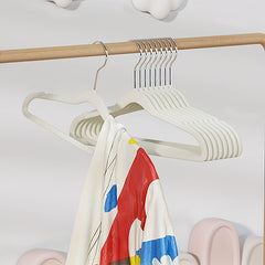 Kids' Non Slip Flocking Hangers for Organized Closet