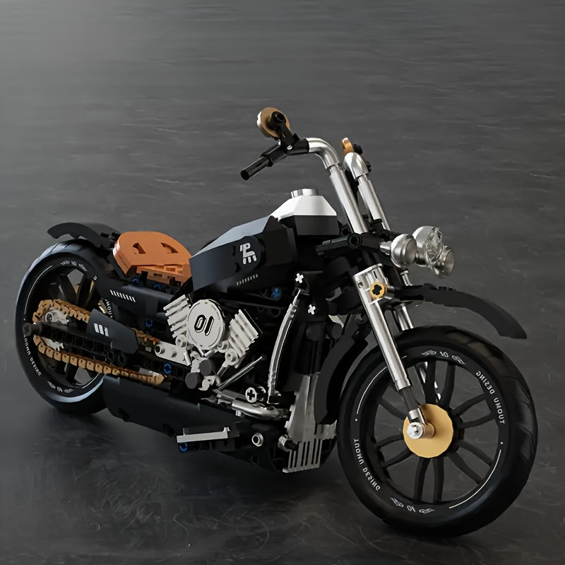 Motorcycle Building Block Set - Two Sets of Classic Simulation Models