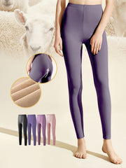 Soft Thermal Pants Slim Tights Elastic Lined Pants For Winter