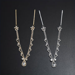 Rhinestone Head Piece Head Chain for Prom Party