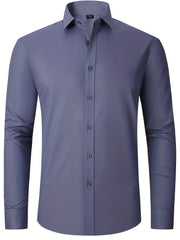 Men's Classic Button Up Shirt for Business Occasion