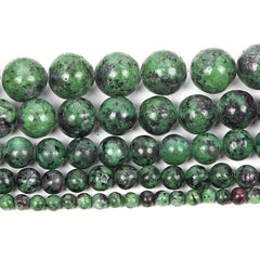 Epidote Stone Round Loose Beads For Jewelry Making DIY Bracelet Necklaces
