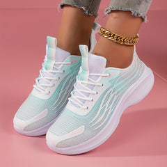 Women's Breathable Non slip Running Shoes Gradient Casual Sneakers
