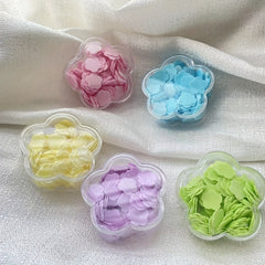 120pcs Mini Petal Bath Soap Flakes Boxed Soap Paper