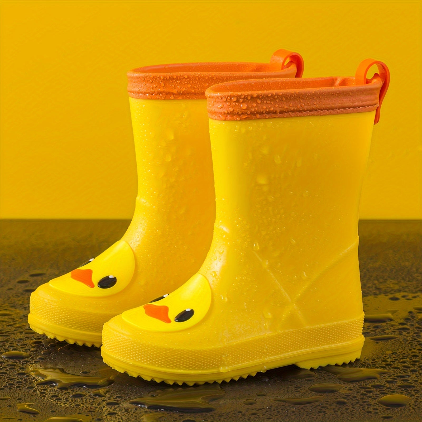 Girl's Animals Pattern Rain Boots Non Slip Waterproof Shoes