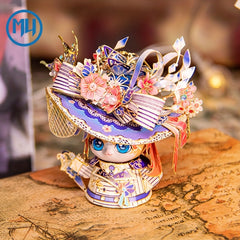 MU Rose Cat Metal Assembled Model DIY Puzzle Gift Decoration