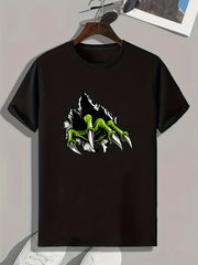 Monster Hand Print Men's Graphic T-shirt for Summer