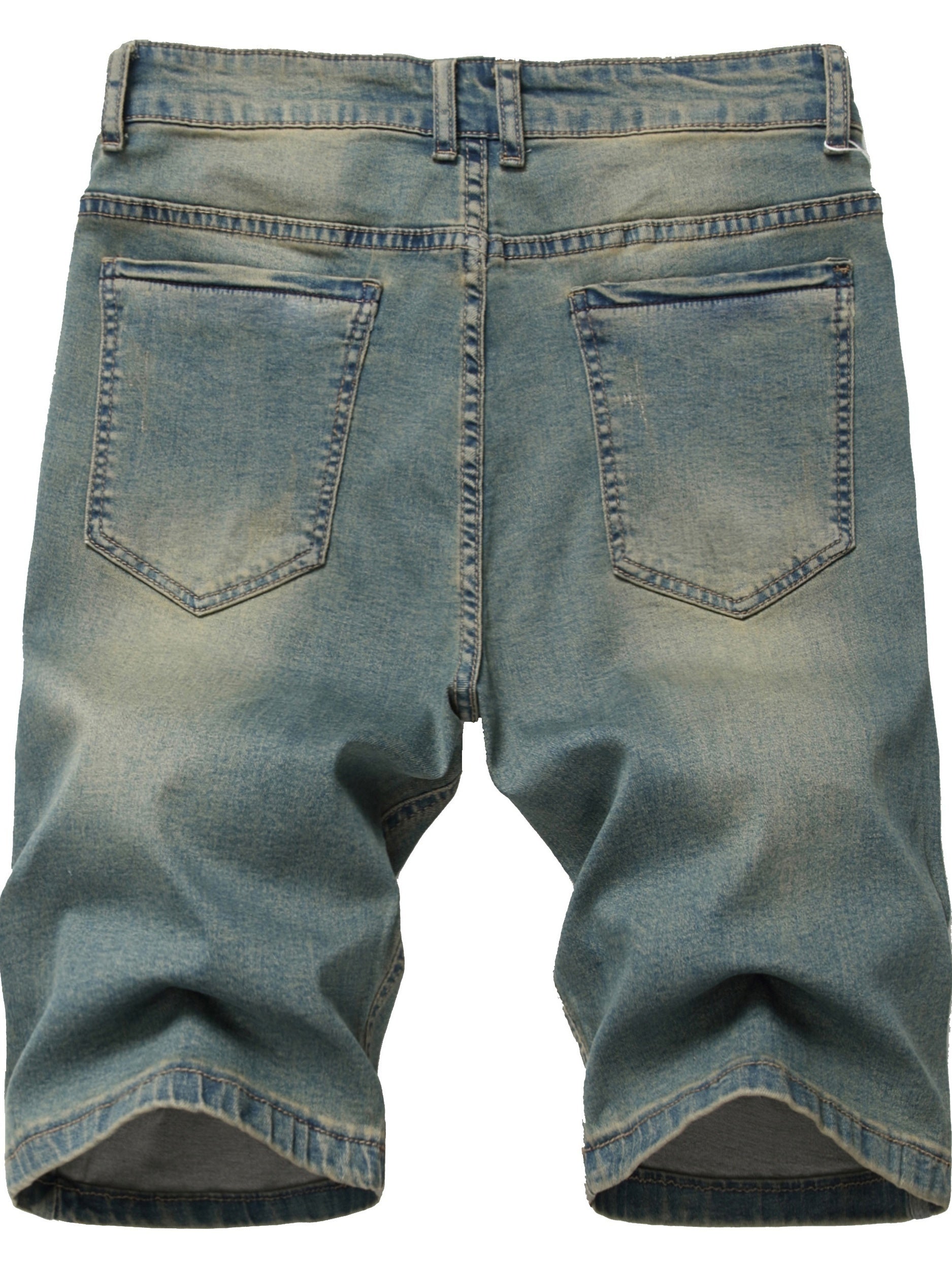 Men's Distressed Denim Shorts Casual Street Style