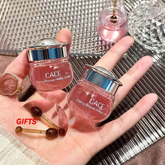 1 Pcs Pink Cherry Honey Moisturizing Lip Mask Peach Natural Lip Care Honey Pot