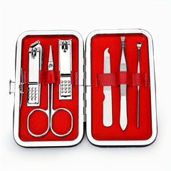 6pcs Professional Grooming Kit Stainless Steel Manicure & Pedicure Set