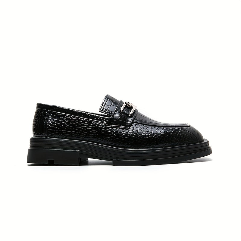 Men's Square Toe Loafer Shoes Comfy Non slip Slip On Shoes Men's Shoes