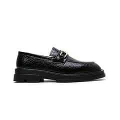 Men's Square Toe Loafer Shoes Comfy Non slip Slip On Shoes Men's Shoes