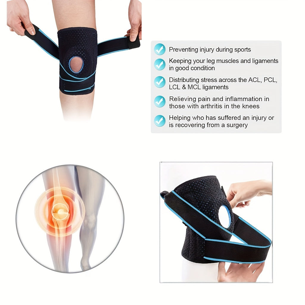 Adjustable Breathable Knee Pads with Gel Pad for Running