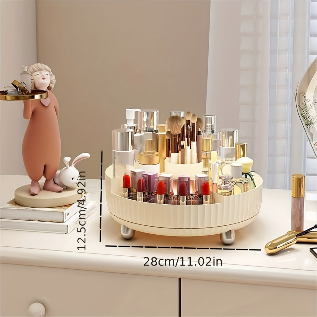 360-Degree Rotating Makeup Organizer Large Capacity for Vanity Bathroom Kitchen