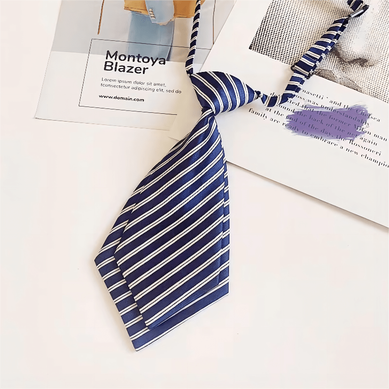Striped Printed Pre Tie For Boys