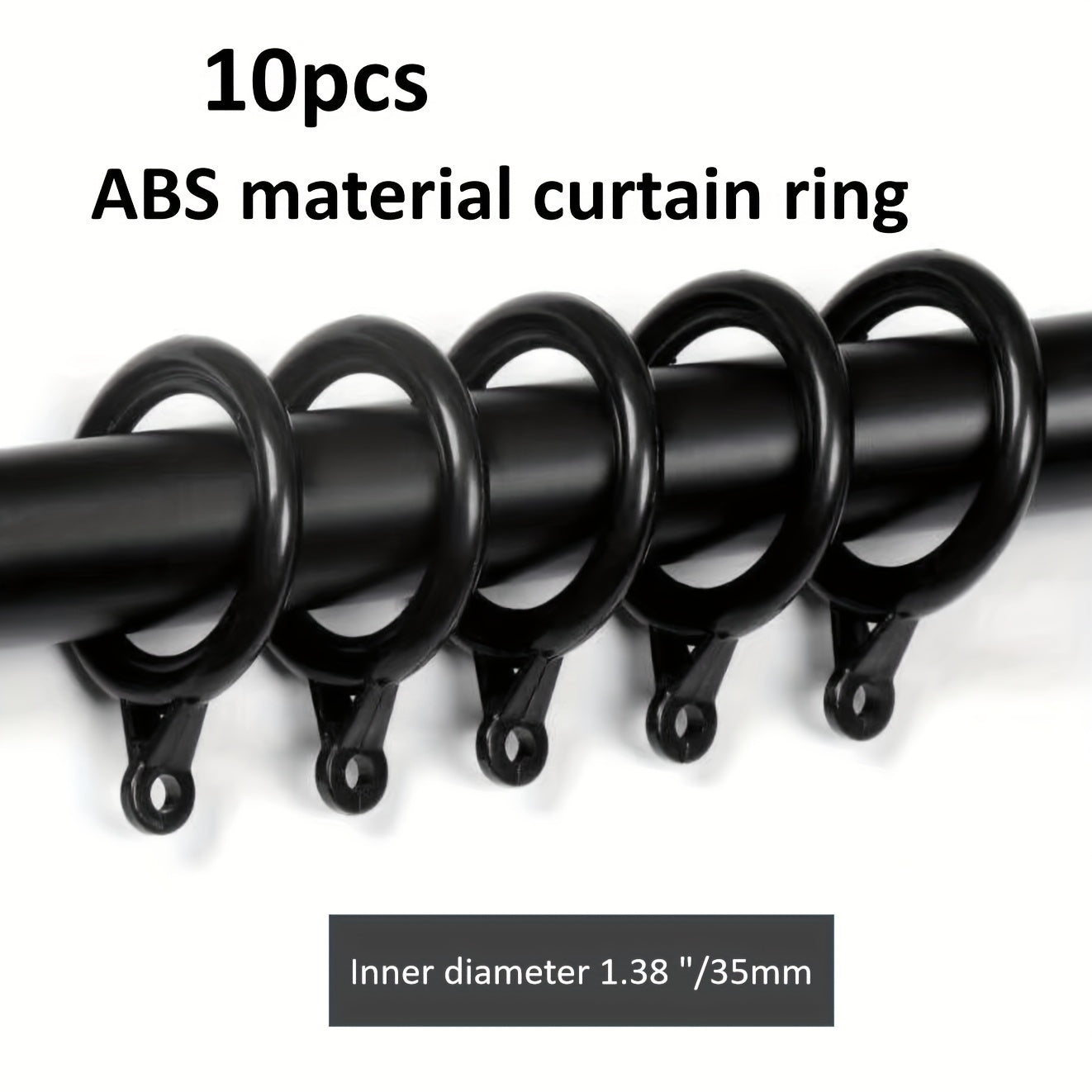 2pc Aluminum Alloy Curtain Rod Bracket Strong Load-bearing Capacity