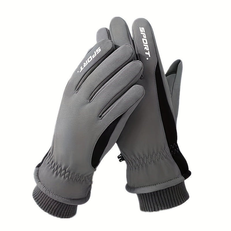 Men's Winter Skiing Gloves Touch Screen Windproof Mountaineering Cycling