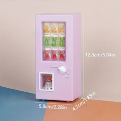 Mini Dollhouse Beverage Machine Set with Pull Tab Drinks