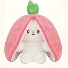 Reversible Bunny Pillow Plush With Zipper Perfect Birthday Christmas Year Gift