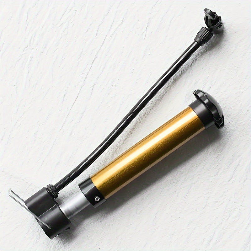 Golden Basketball Pump Household Inflatable Pump Mini Portable Manual Pump