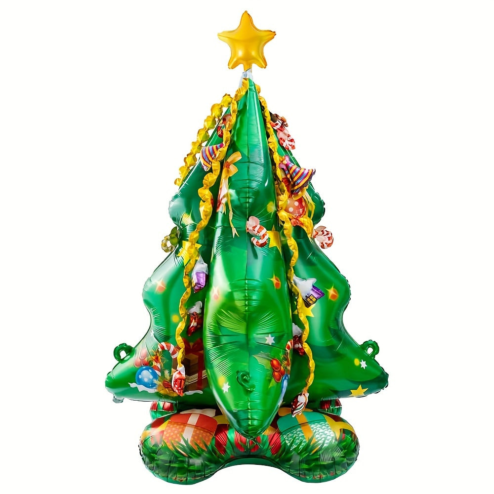 Self Standing 4D Christmas Tree Balloon 104cm - Party Decoration