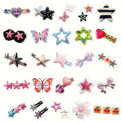 50pcs Cartoon Hairpin Graffiti Stickers DIY Sticker Pack