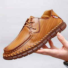 Men's Vintage Lace Up Dress Shoes Smart Casual Walking Shoes
