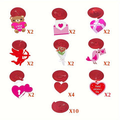 30pcs Valentines Hanging Swirls for Engagement Wedding Anniversary Party Decor