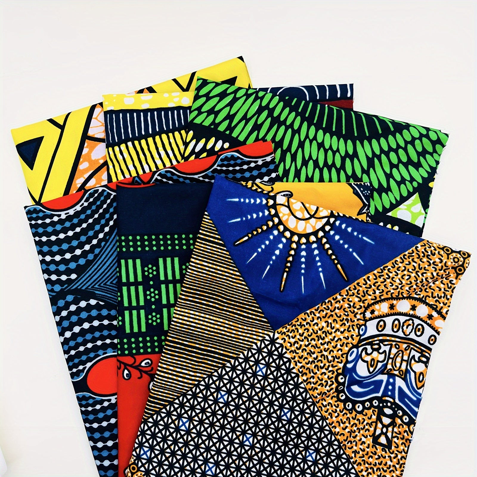 6pcs Fabric Fat Quarters Print Fabric for Sewing Face Covering