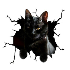 3D Cat Car Sticker Vinyl Waterproof Decal for Car Window Bumper