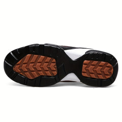 Men's Lace up Chunky Shoes Casual Outdoor Anti skid Durable Sneakers