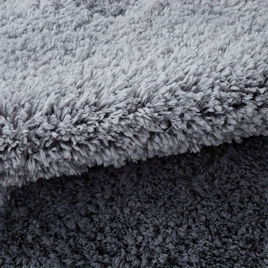 Thickened Plush Shag Puzzle Floor Mat Bay Window Seat Carpet