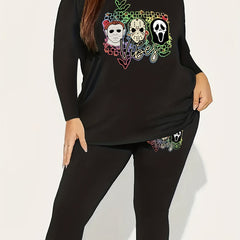 Women's Halloween Graphic Print Set