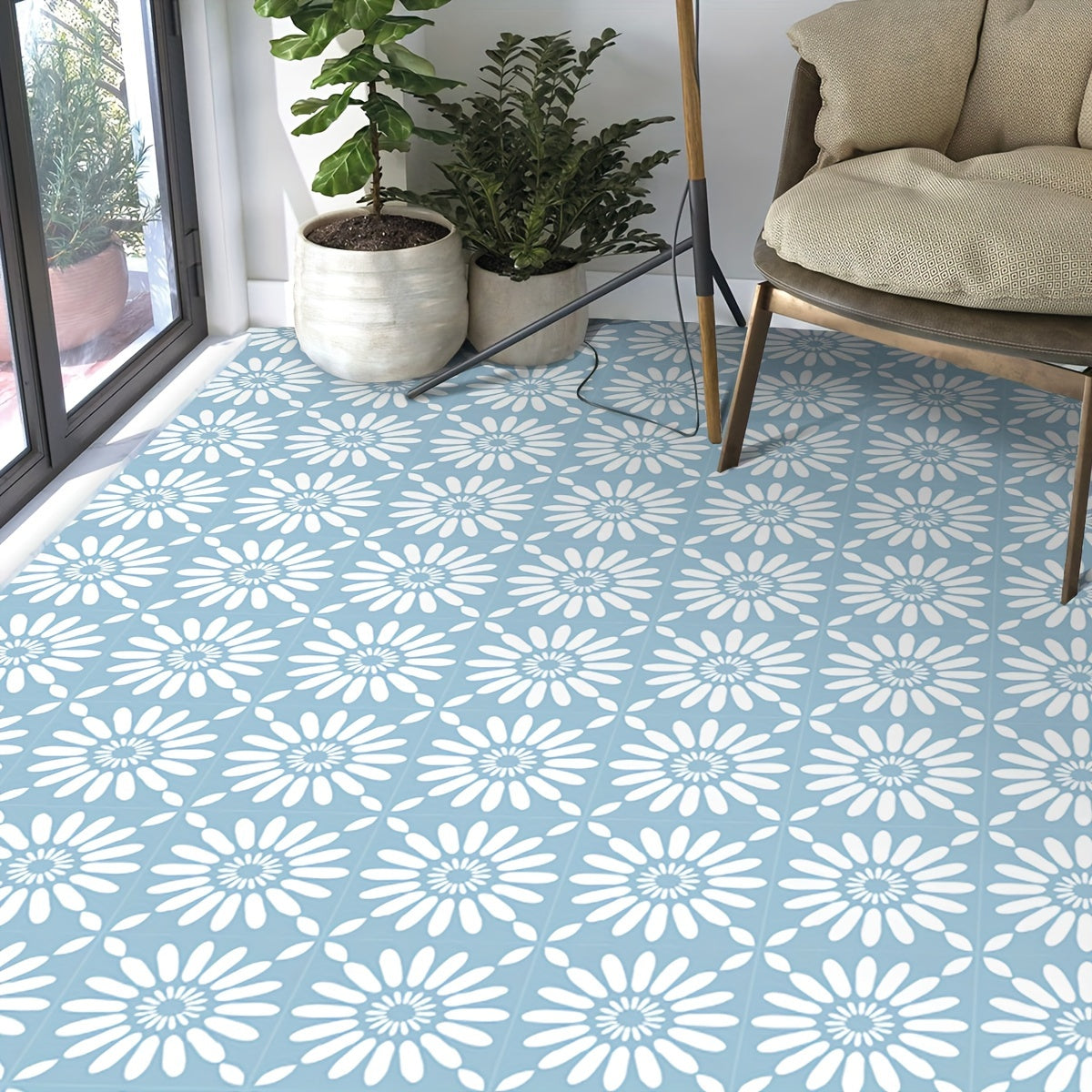 9pcs Nordic Style Floor Stickers Non slip Waterproof Decal Vinyl Stickers