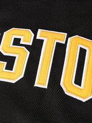 Men's V neck Hockey Jersey BOSTON 18 Retro Classic Stitched Sweatshirt