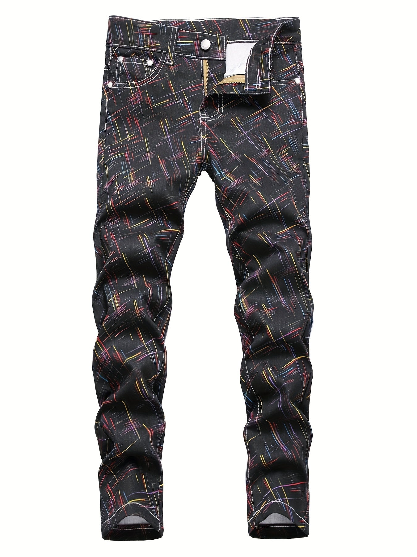 Boys Stripes Jeans Denim Pants Street Hip Hop Style