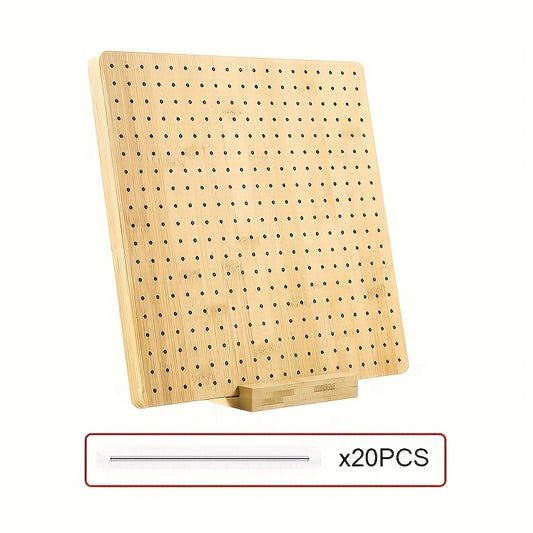 20 Steel Rod Crochet Blocking Board Set with Stand