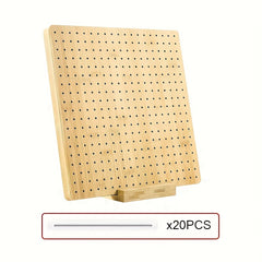 20 Steel Rod Crochet Blocking Board Set with Stand