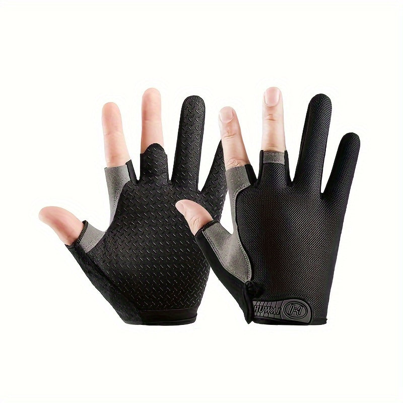 Unisex Fishing Gloves Breathable Anti Slip Wear Resistant