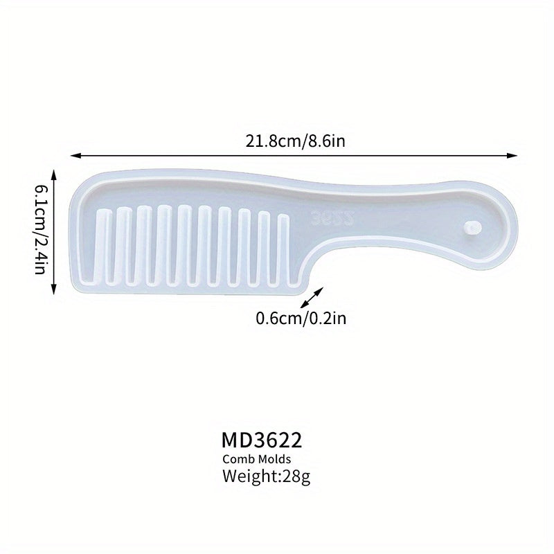 Retro Ladies Hair Comb Silicone Mold for DIY