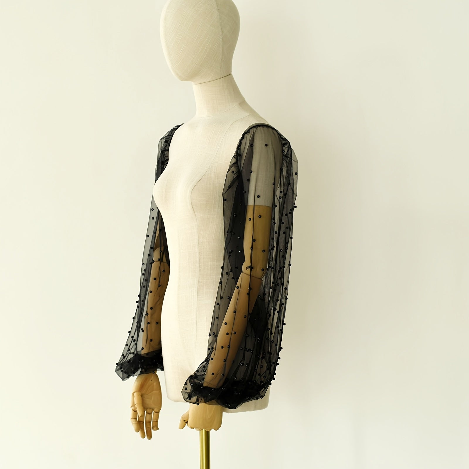 Lace Detail Long Sleeve Gloves for Weddings and Events