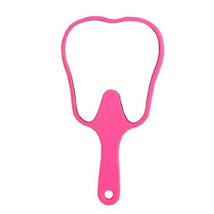 Tooth Shaped Handheld Mirror Makeup Mirror