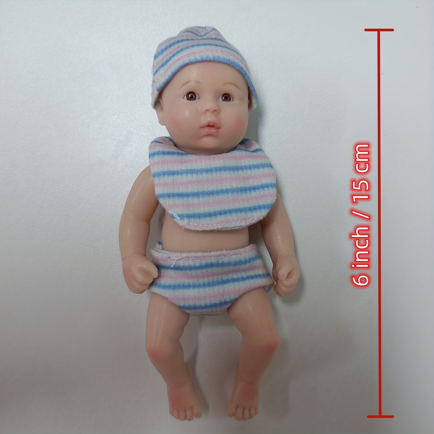 15 24 Cm Reborn Doll Full Silicone Body Doll Toy Gift