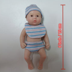 15 24 Cm Reborn Doll Full Silicone Body Doll Toy Gift