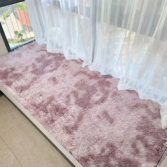Ultra Soft Plush Tie Dyed Shaggy Rug Fluffy Throw Carpets