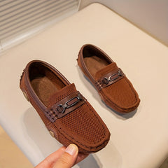 Boys Woven Loafer Shoes Breathable Comfortable Non Slip