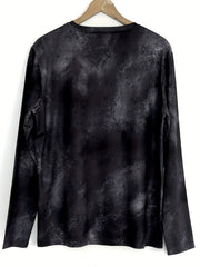 Birds Print Men's Long Sleeve T shirt for Autumn