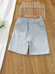 Boys Teen Casual Denim Shorts for Summer
