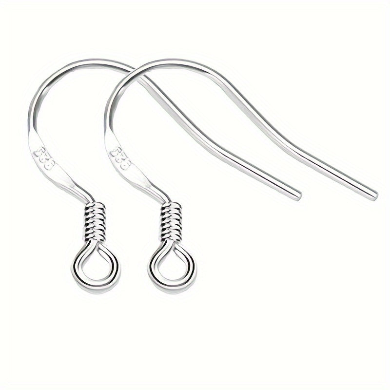 50pcs Stainless Steel Ear Hook Earring Findings Clasps DIY Supplies Accessories